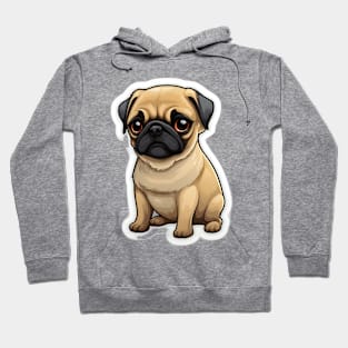 Cute Pug Dog - Dogs Pugs Hoodie